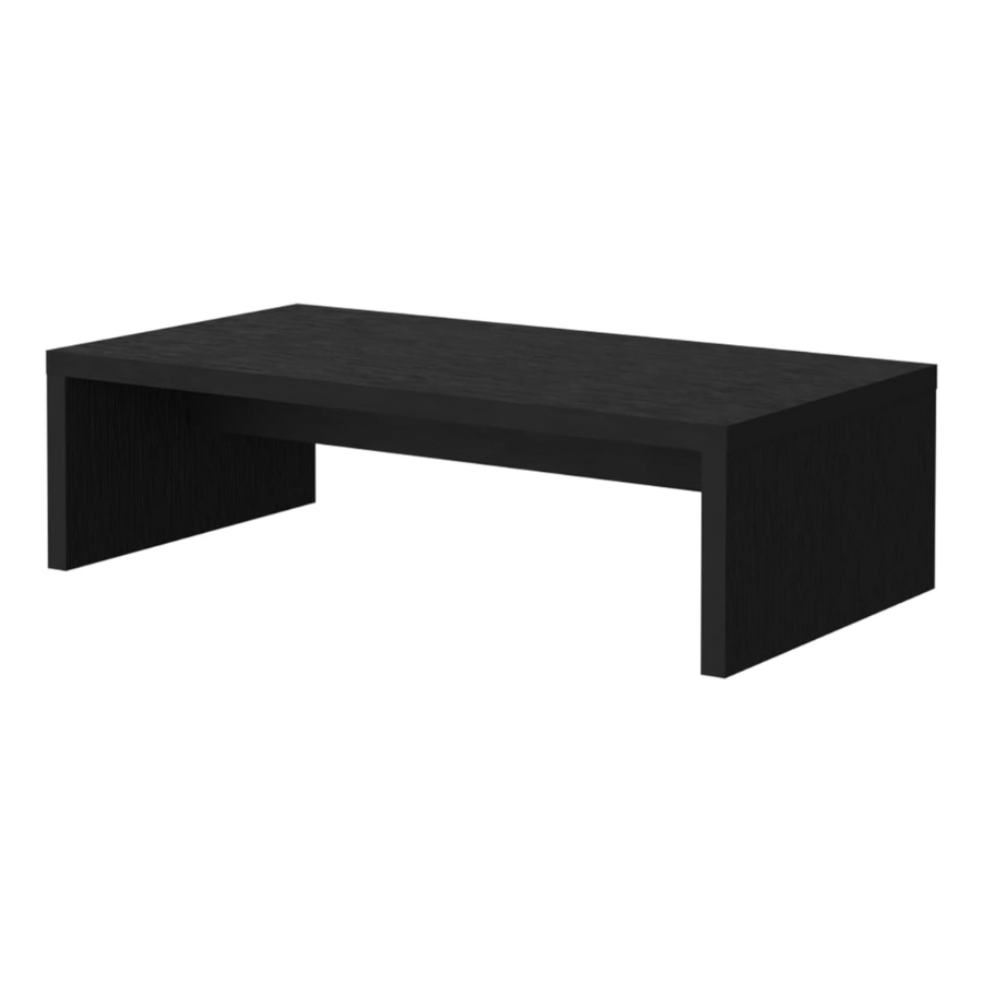carpentray wooden monitor riser stand (black)