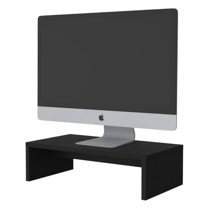 carpentray wooden monitor riser stand (black)