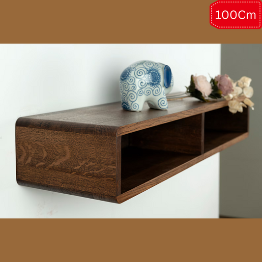 Carpentray 100Cm Wooden Wall Console table (Dark Brown)
