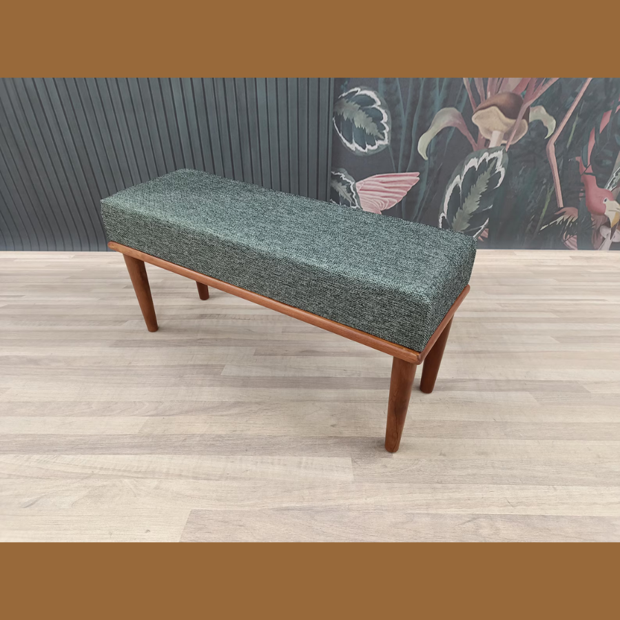 Carpentray 100Cm Long Solid Wood Bench with Cushion