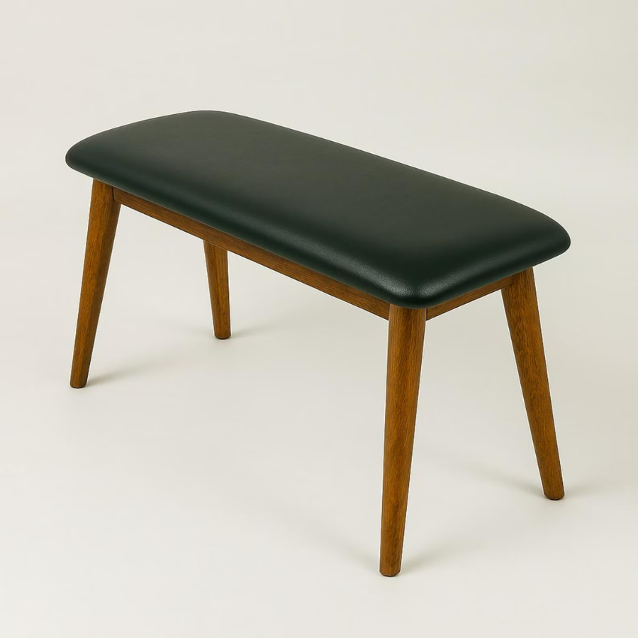 Carpentray 90cm Long Bench for Entryway (Black, Brown)