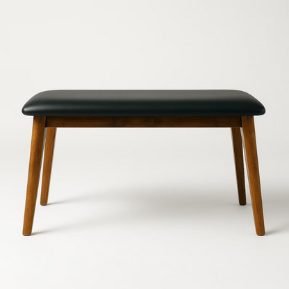 carpentray 90cm long bench for entryway (black, brown)