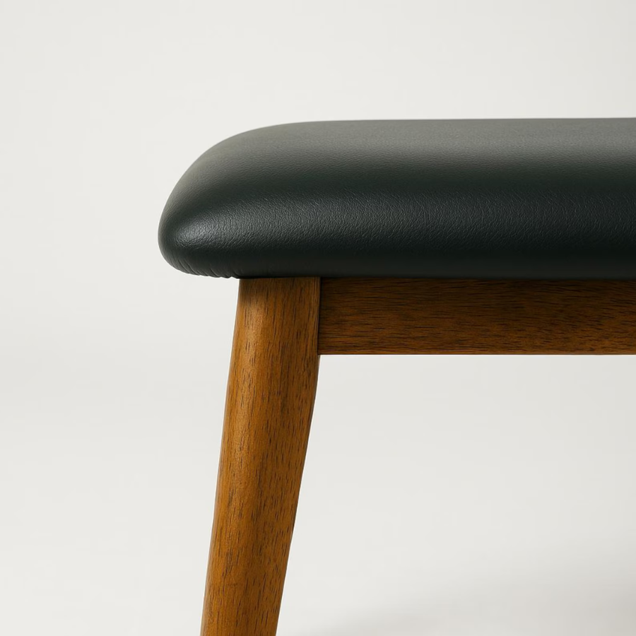 carpentray 90cm long bench for entryway (black, brown)