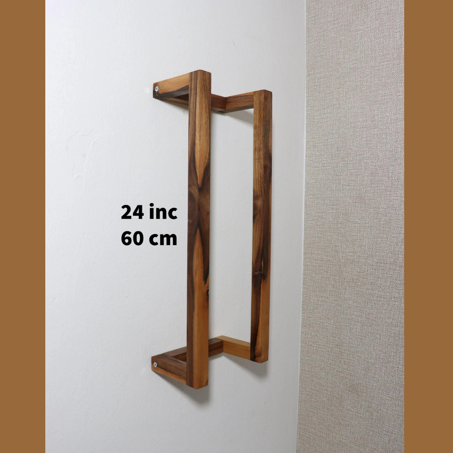 carpentray wooden towel holder stand