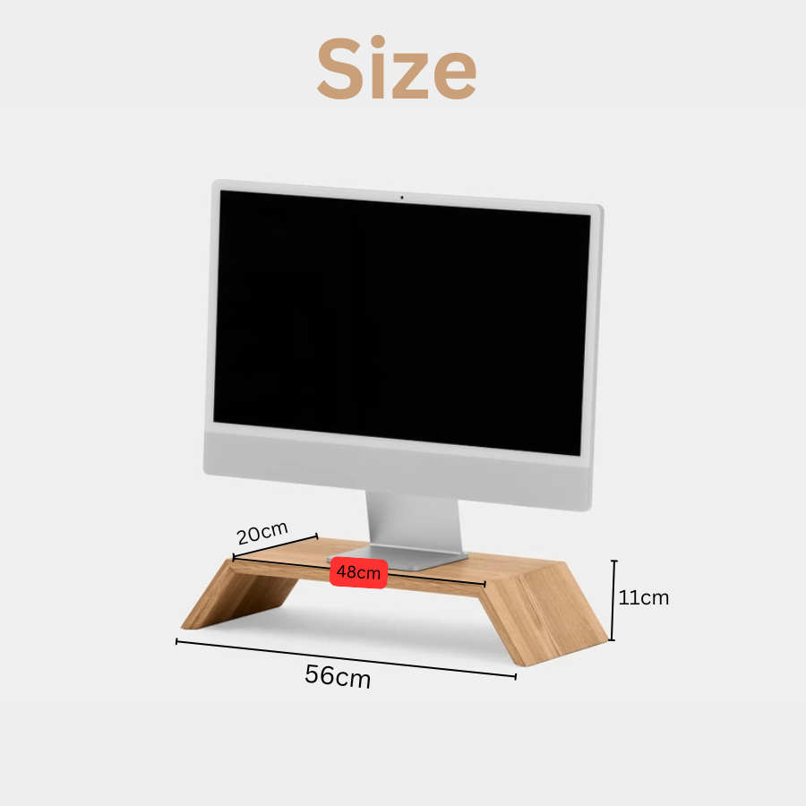 Carpentray Wooden Monitor Riser New Ero Design