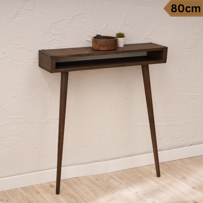 carpentray 80cm long dual shelf console table