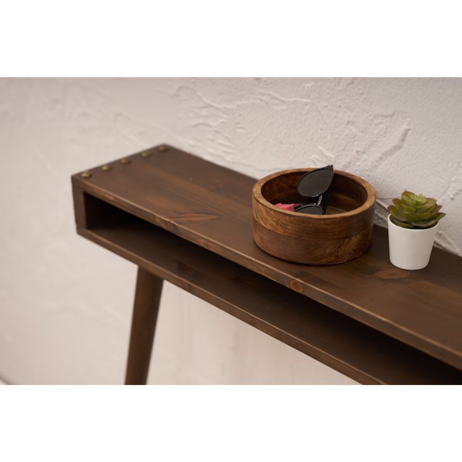 carpentray 80cm long dual shelf console table