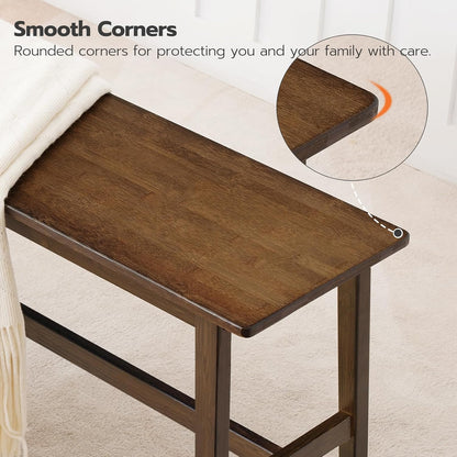 carpentray dining bench, farmhouse kitchen table bench, kitchen & living room furniture, easy to assemble, sturdy and stable,