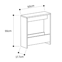 carpentray side table tray with magazine rack for living room and office