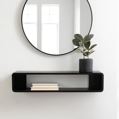 carpentray 22'' long wooden wall tv cabinet mini
