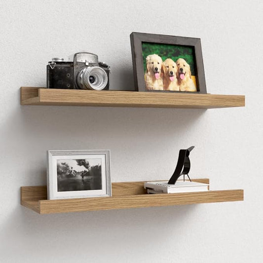 Carpentray 20 Inches Long Light Brown Wall Shelf