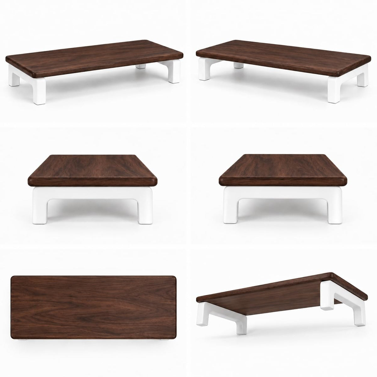 Carpentray 80cm Long Wooden Monitor Stand Riser with Underneath Keyboard Storage, Desktop Organizer for Computer and Laptop