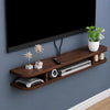 Carpentray 80cm Long Wooden Floating TV Stand for Living Room, Wall Mounted TV Console with Open Storage Shelves, Modern Entertainment Center for Television,(80cm Long)Carpentray Home
