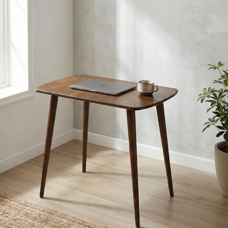 85cm long rectangle sheesham wood 4 seater dining table
