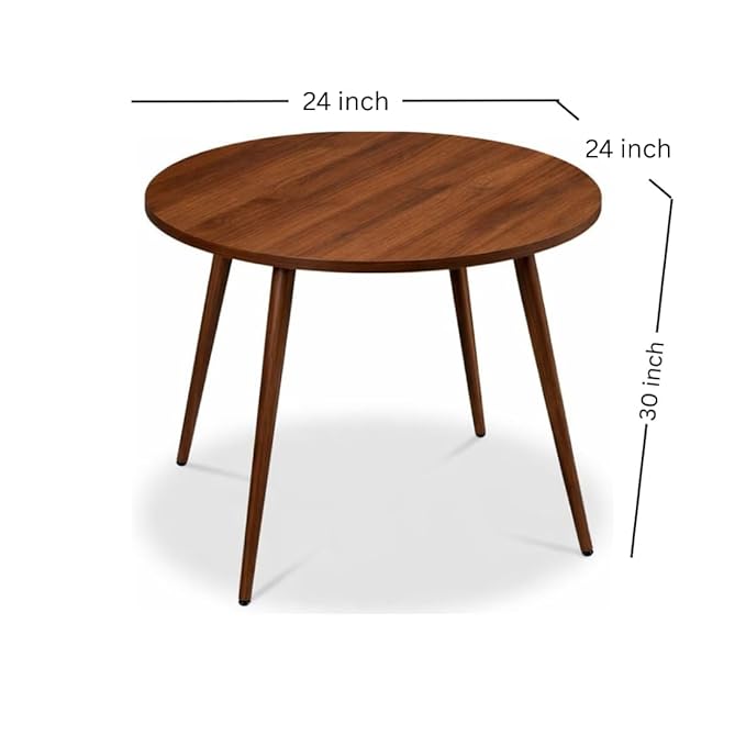 carpentary 24x24 inch round sheesham wood 4 seater dining table only for dining room |