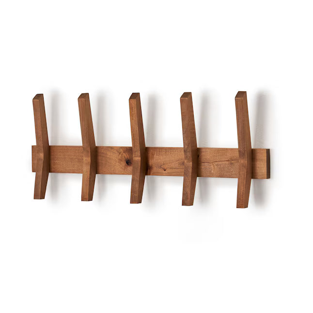 carpentray wooden wall premium hooks 5 pugs