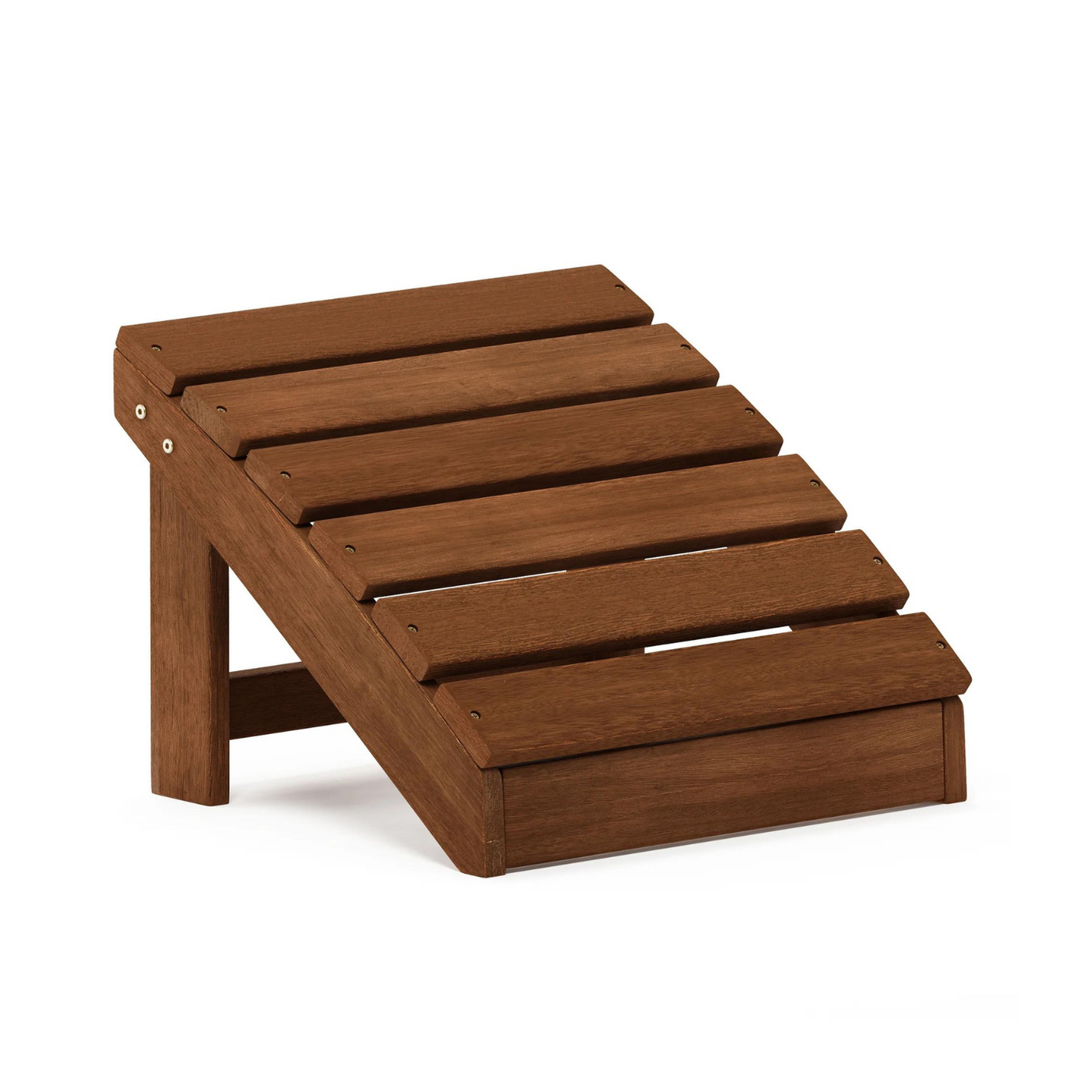 Carpentray Brown Wooden Foodrest Stool