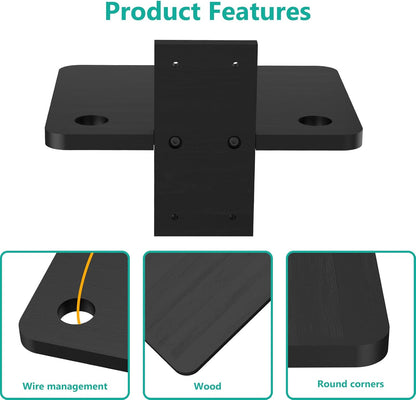 carpentray wooden floating projector stand (black)