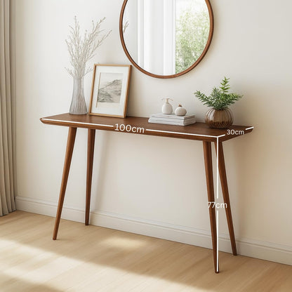 carpentray 100cm long wooden console table (brown)