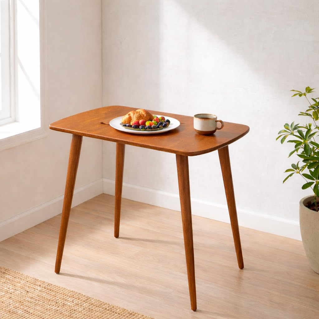85Cm Long Rectangle Sheesham Wood 4 Seater Dining Table