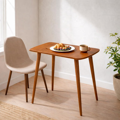 85cm long rectangle sheesham wood 4 seater dining table