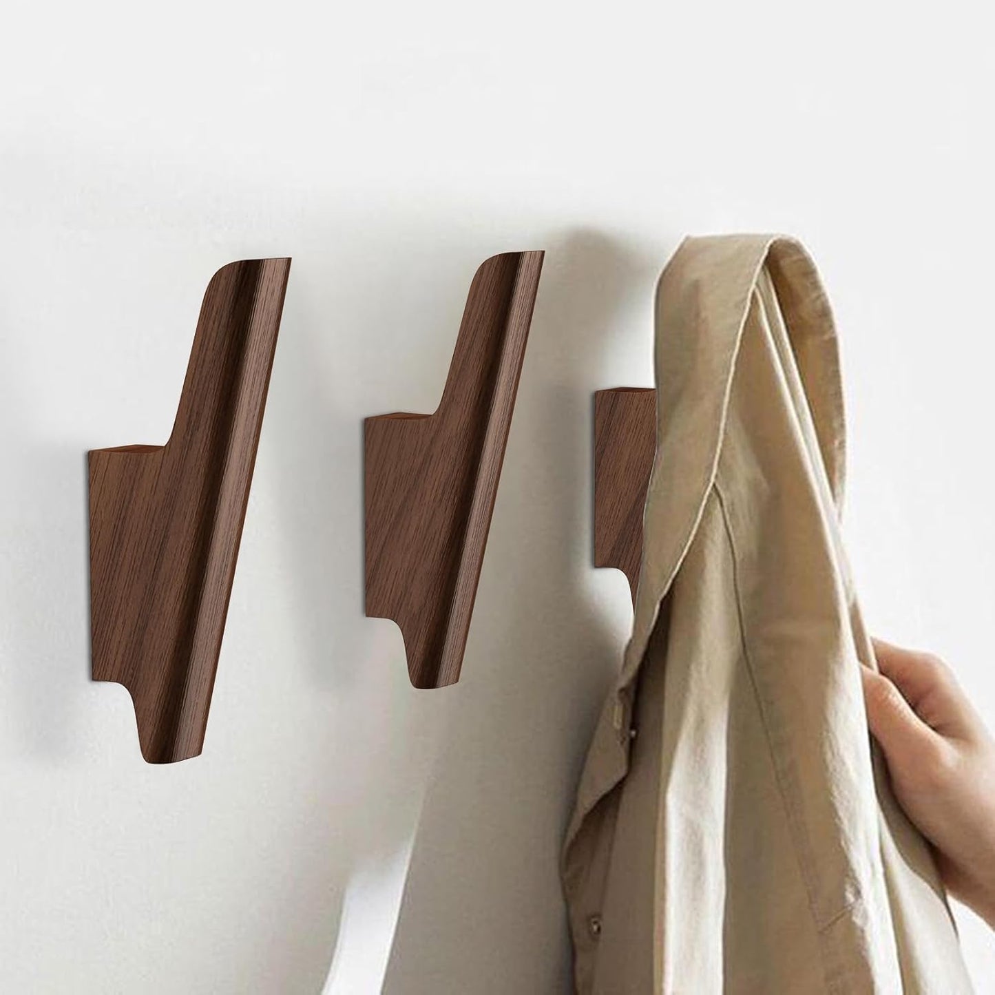 Carpentray Wooden Wall Hooks With Four Hooks