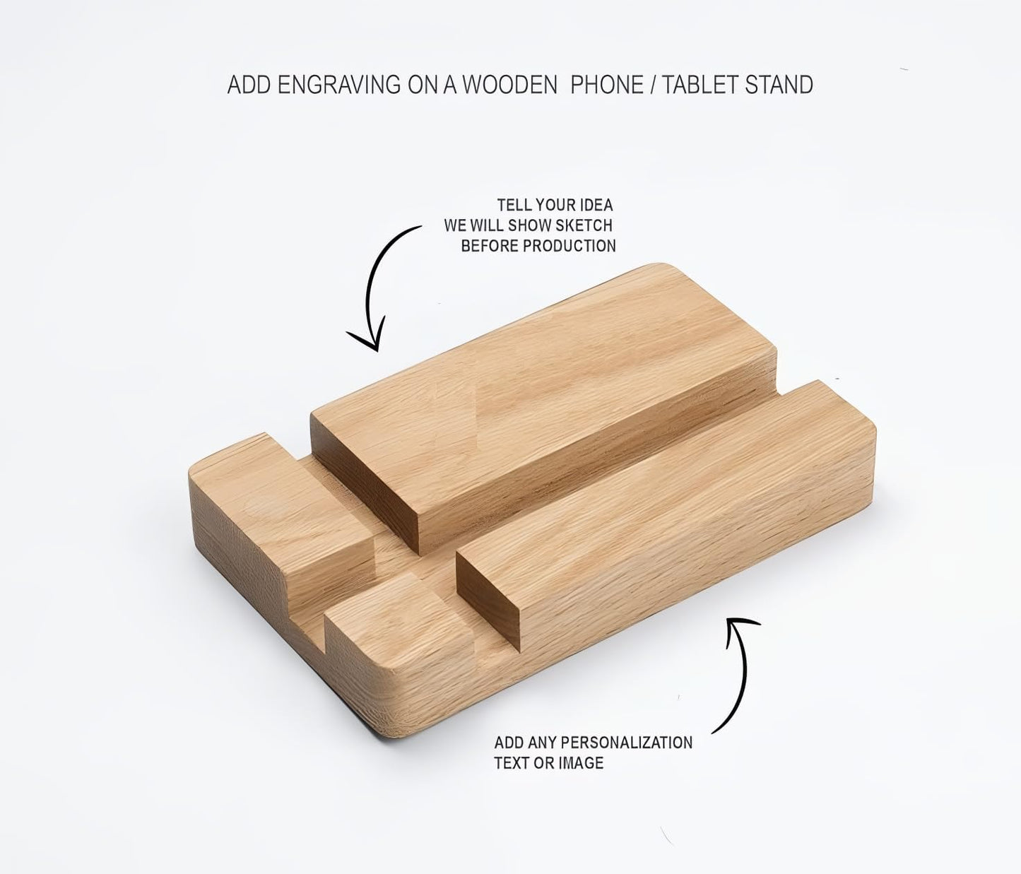 Carpentray Wooden Mobile Stand