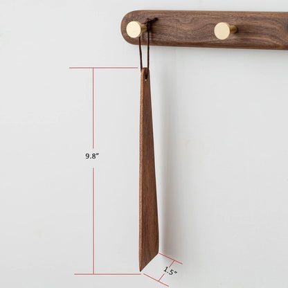 carpentray 2pcs 9.8" acacia wood spatula for cooking, small wood flipper, non-stick spatula