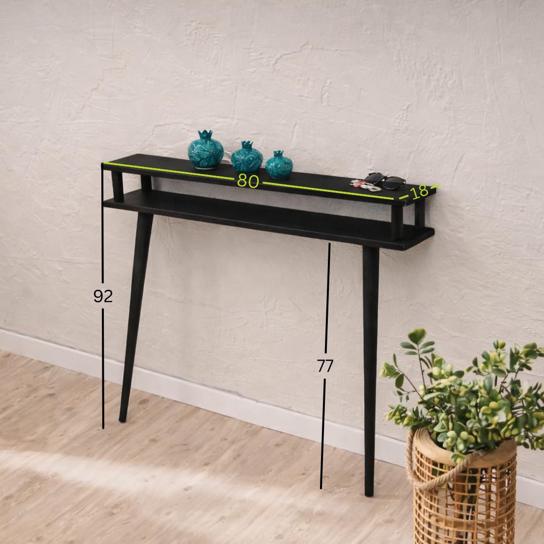 arpentray solid wood console table for living room & entryway |