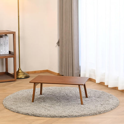 carpentray solid sheesham wood foldable small table - foldable floor desk (66x38x28 cm) black