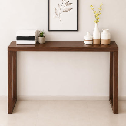 carpentray solid sheesham wood console table | wooden entryway table for hallway,