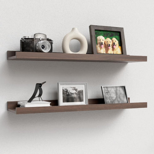Carpentray 24'' Inches Long Dark Brown Wall Shelf