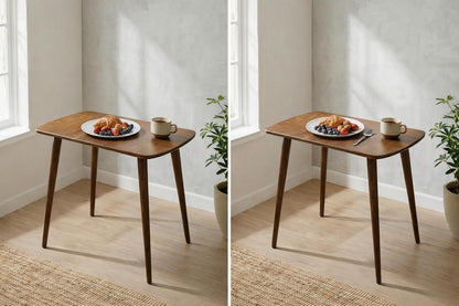 85cm long rectangle sheesham wood 4 seater dining table