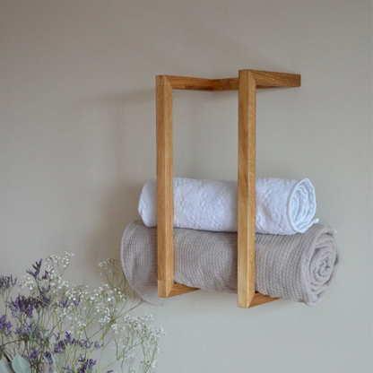 carpentray bathroom towel hanger holder