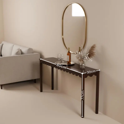 carpentray 80cm long luxury wooden console table