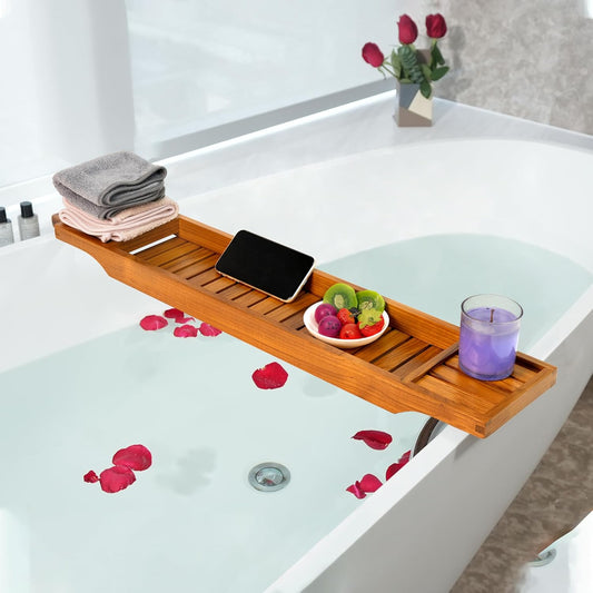 Carpentray Wooden Bathroom Bathtub Tray
