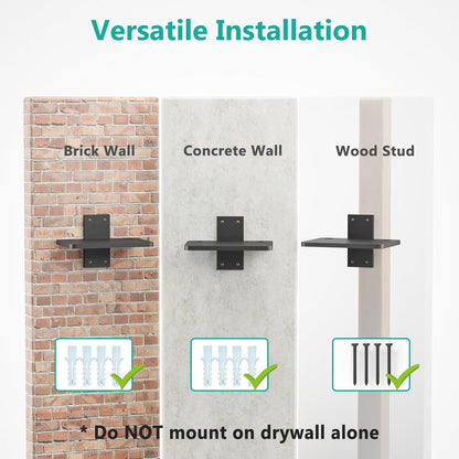 carpentray wooden floating projector stand (black)