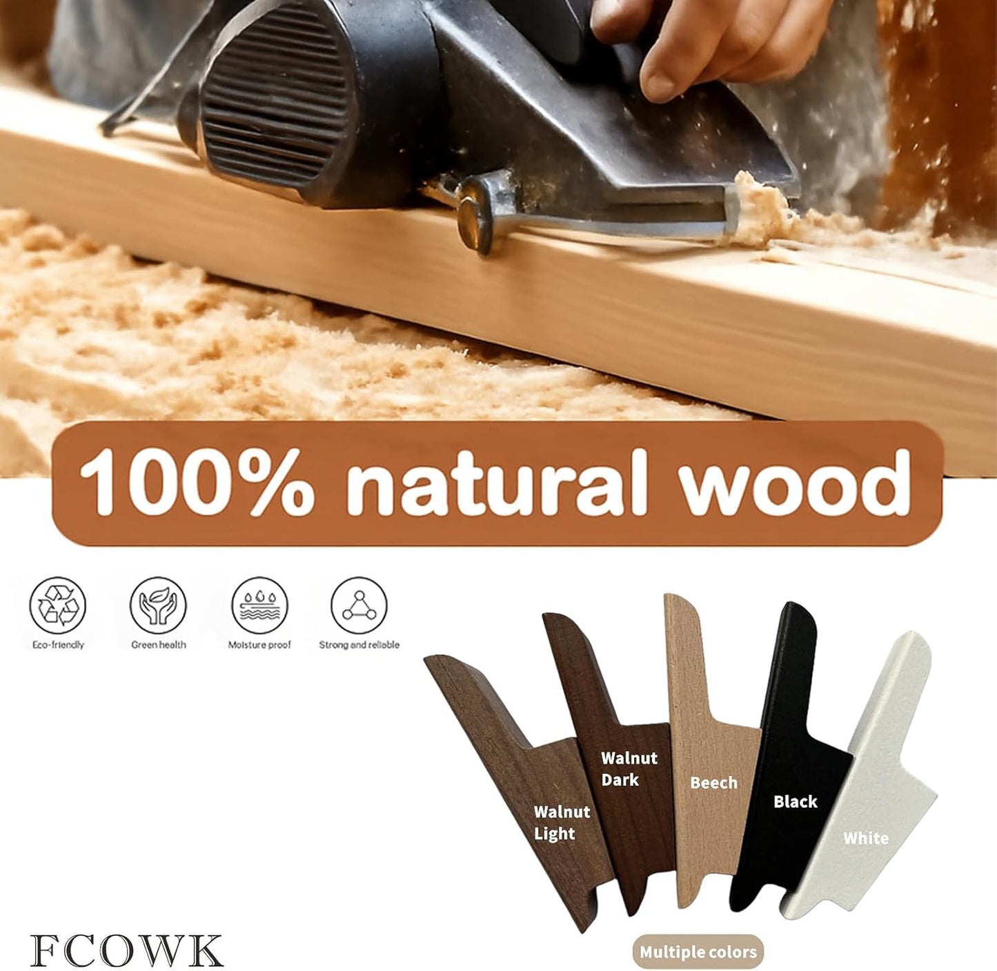 Carpentray Wooden Wall Hooks With Four Hooks
