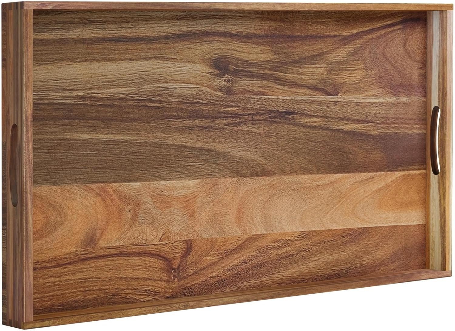 carpentray extra large ottoman tray, 32 x 18 inches wooden serving tray