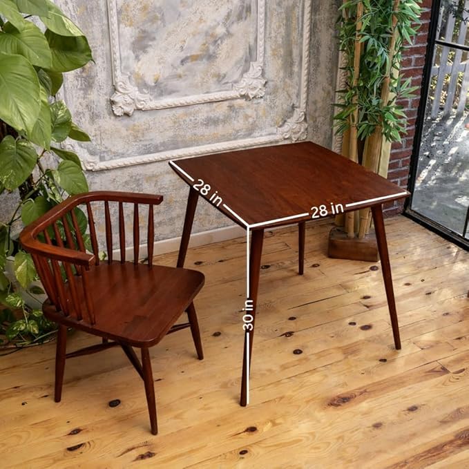 28x28 inch square sheesham wood 4 seater dining table