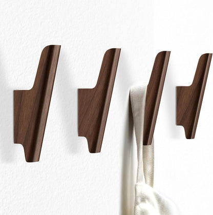 carpentray wooden wall hooks with four hooks