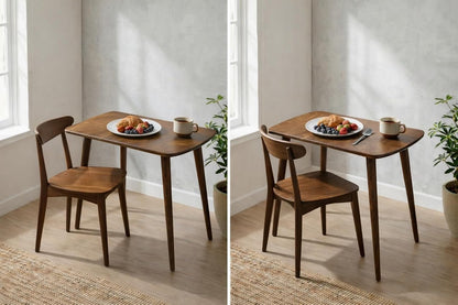 85cm long rectangle sheesham wood 4 seater dining table