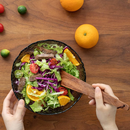 carpentray 2pcs 9.8" acacia wood spatula for cooking, small wood flipper, non-stick spatula