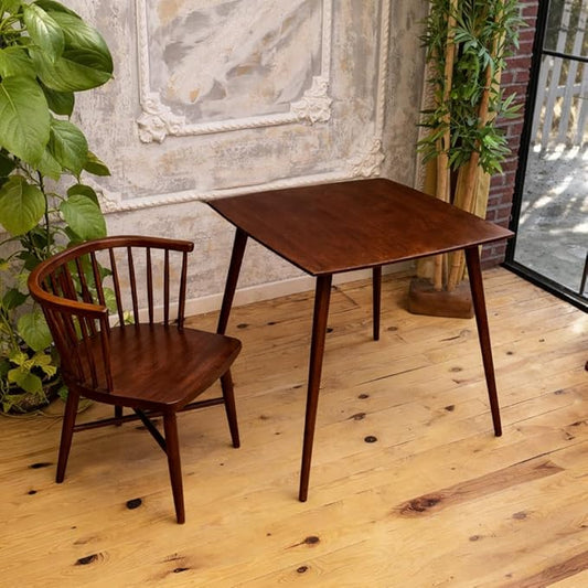 28x28 inch Square Sheesham Wood 4 Seater Dining Table