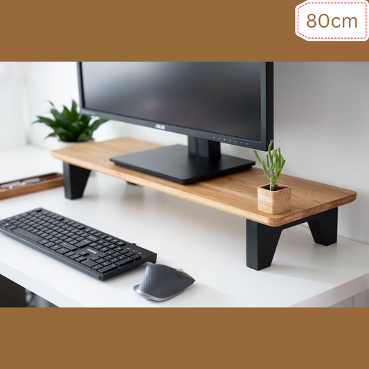 Carpentray 80cm Long Wooden Monitor Riser