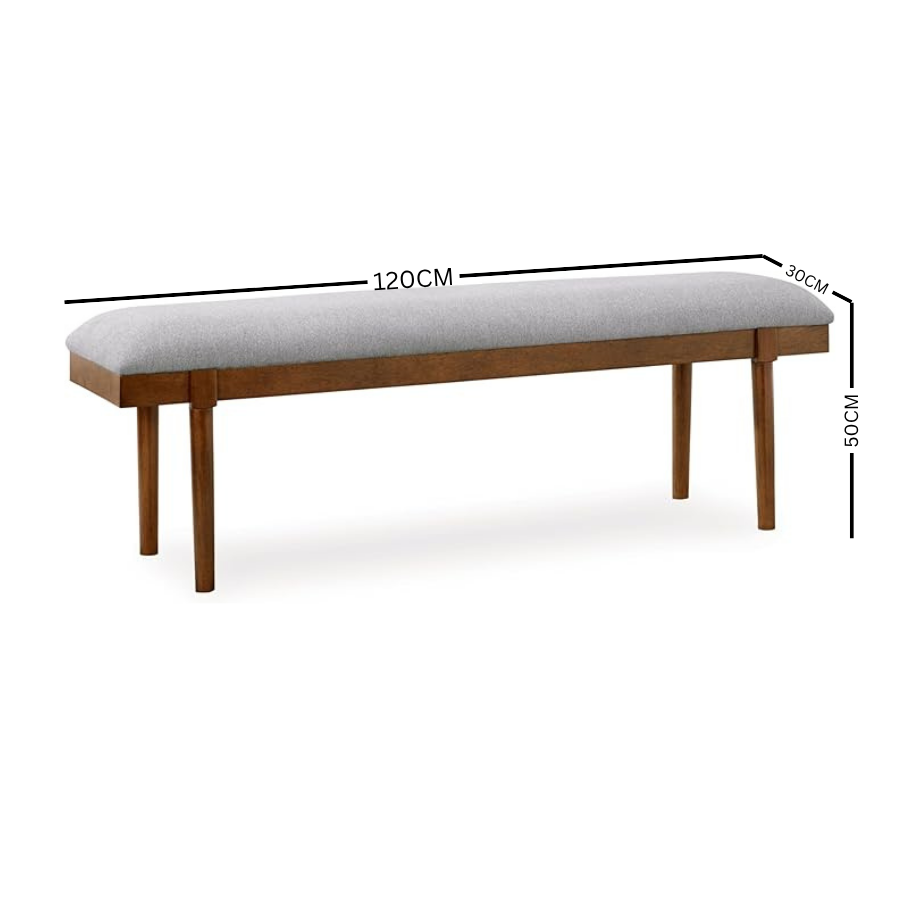 Carpentray 120Cm Long Wooden Bench