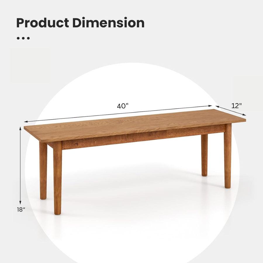 carpentray 100cm long bench