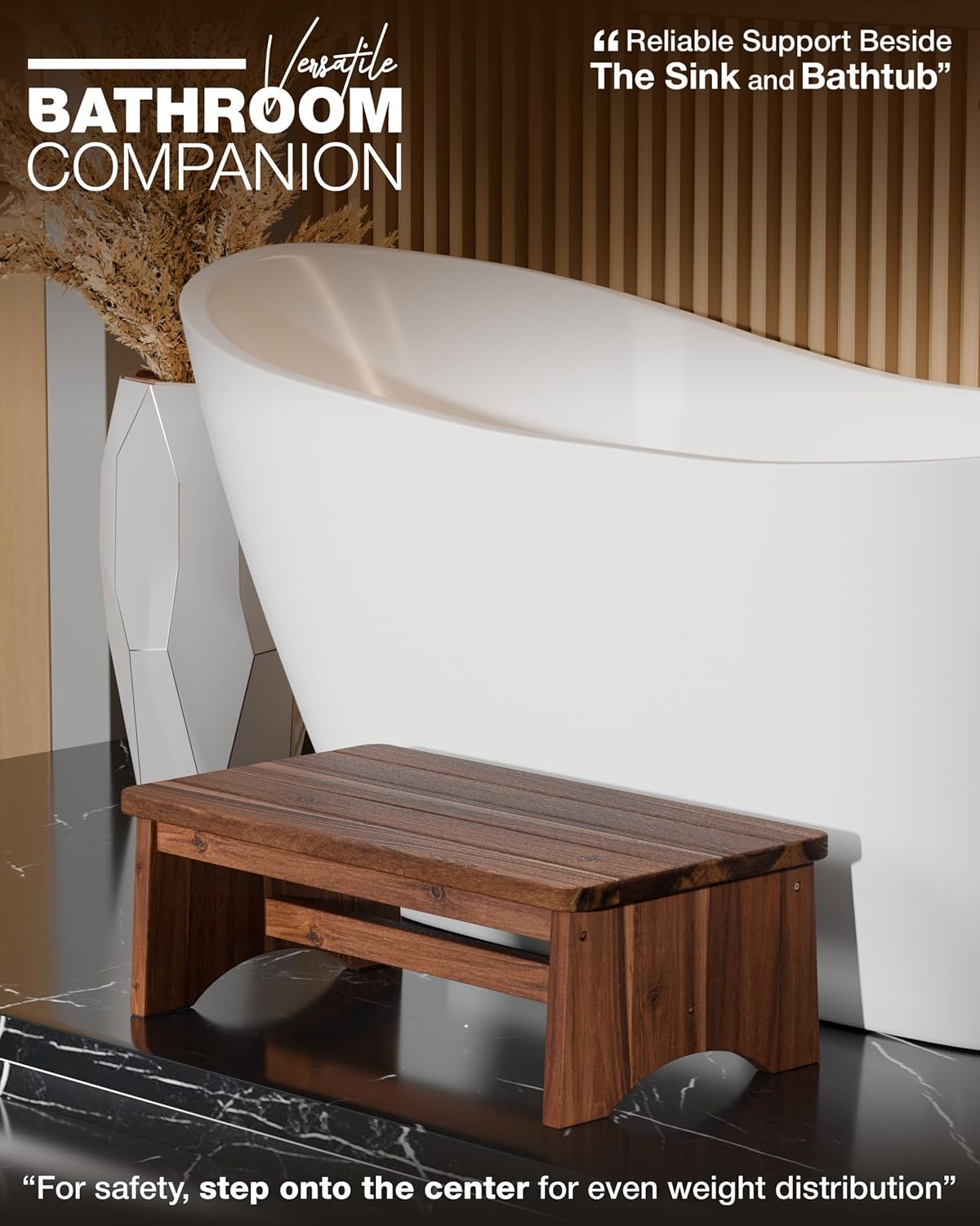 carpentray wooden step stool, heavy duty one step stool