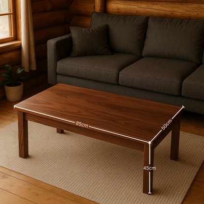 carpentray wooden walnut coffee table (85*50*45* cm)
