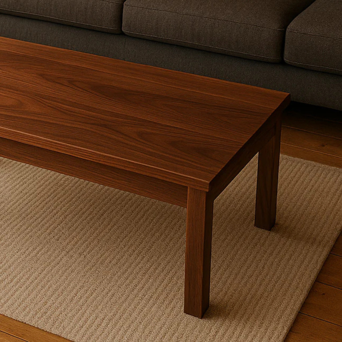 Carpentray Wooden Walnut Coffee Table (85*50*45* Cm)